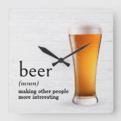 Horloge Carrée Définition de la bière par le dictionnaire (Recto)
