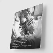 Horloge Carrée Définition moderne des grands parents Photo (Angle)