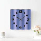 Horloge Carrée dégradé vertical gris (Maison)