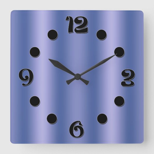 Horloge Carrée dégradé vertical gris (Recto)
