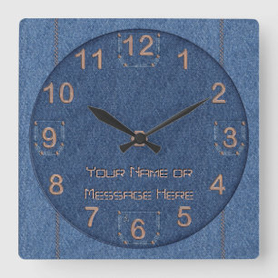 Horloge Carrée Den-i-Mite ! (Personnalisé)