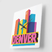 Horloge Carrée Denver In Design (Angle)