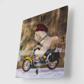 Horloge Carrée Der Biker (Angle)