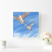 Horloge Carrée Des esprits libres ! (Maison)