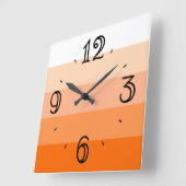 Horloge Carrée Des rayures modernes et tendance (Angle)