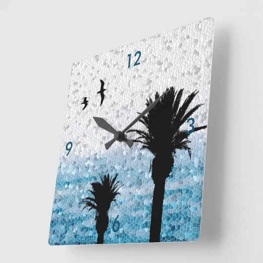 Horloge Carrée Design 25 (Angle)