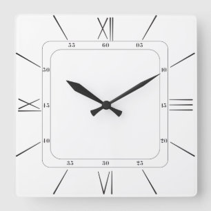 Horloge Carrée design d'horloge murale classique pour salon