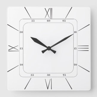 Horloge Carrée design d'horloge murale classique pour salon