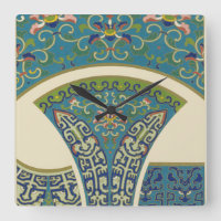 Designs orientaux bleus avec facettes souriantes