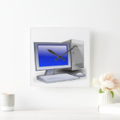 Horloge Carrée Desktop Computer (Maison)