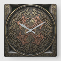 Dessin à la main en 3D numérique : Mandala en bron