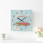 Horloge Carrée Dessin animé Supersloth clock (Maison)