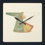 Horloge Carrée Dessin de Kimono semi-fini<br><div class="desc">Un kimono à moitié fini fait l'objet de ce tableau. Fabriqué dans un beau vert avec un motif floral impressionnant,  vous avez presque envie de le finir vous-même et de l'utiliser pour une occasion spéciale. Achetez dès aujourd'hui cette grande impression !</div>