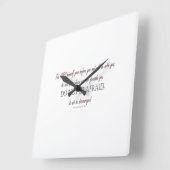 Horloge Carrée Deutéronome_31:8 (Angle)