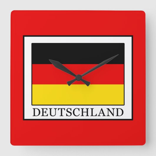 Horloge Carrée Deutschland (Recto)