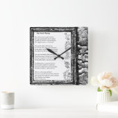 Horloge Carrée Deux Âmes qui traversent (Maison)