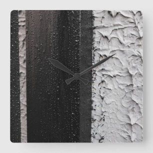 Horloge Carrée deux tons