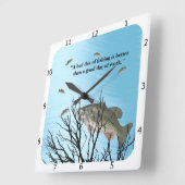 HORLOGE CARRÉE DEVIS BASSE LARGEMOUTH (Angle)