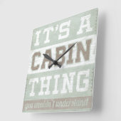 Horloge Carrée Devis | C'est une chose Cabine (Angle)