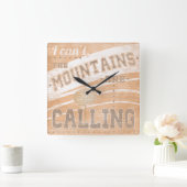 Horloge Carrée Devis | Les Montagnes Appelent (Maison)