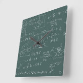 Horloge Carrée Diagrammes et formules de physique (Angle)