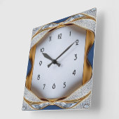 Horloge Carrée Diamant Art Déco (Angle)