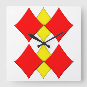 Horloge Carrée Diamants