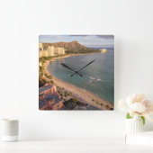 Horloge Carrée Diamond Head, Waikiki Beach, Hawaii (Maison)