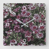 HORLOGE CARRÉE DIANTHUS (Recto)