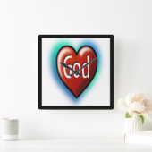 HORLOGE CARRÉE DIEU (Maison)