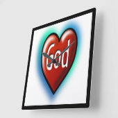 HORLOGE CARRÉE DIEU (Angle)