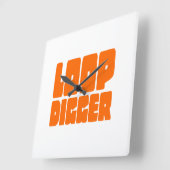 HORLOGE CARRÉE DIGGER DE BOUCLE (Angle)