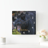 Horloge Carrée Dignity Black Bear (Maison)