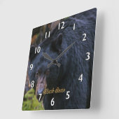 Horloge Carrée Dignity Black Bear (Angle)