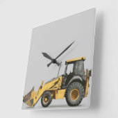 Horloge Carrée Digue d'excavateur de construction la plus froide (Angle)