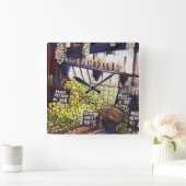 Horloge Carrée Dimensions de curiosité (Maison)