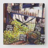 Horloge Carrée Dimensions de curiosité (Recto)