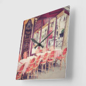 Horloge Carrée Diner dans le fresque d'Al de Paris (Angle)