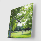Horloge Carrée Disc Golf Wall Clock (Angle)
