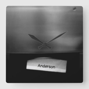 Horloge Carrée Distributeur de serviettes en papier plié personna