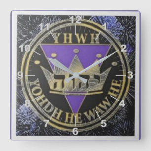 Horloge Carrée Divine Royal Victory Carreaux de céramique
