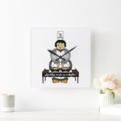 Horloge Carrée Dj bretonne (Maison)