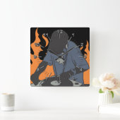 Horloge Carrée Dj Fiery (Maison)