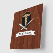 Horloge Carrée Docteur (Angle)