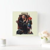 Horloge Carrée Docteur et la poupée (Maison)