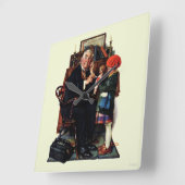 Horloge Carrée Docteur et la poupée (Angle)