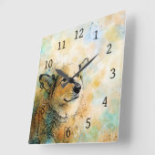 Horloge Carrée dog 143 (Angle)