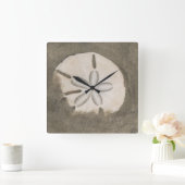 Horloge Carrée dollar de sable (Echinarachnius parma) (Maison)