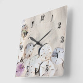 Horloge Carrée Dollars de sable (Angle)