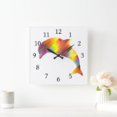 Horloge Carrée Dolphin (Maison)